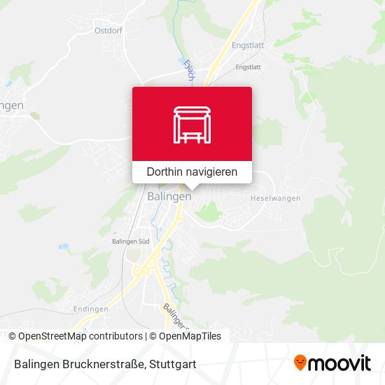Balingen Brucknerstraße Karte