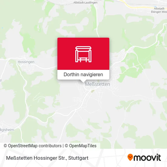 Meßstetten Hossinger Str. Karte
