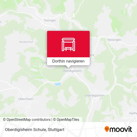 Oberdigisheim Schule Karte