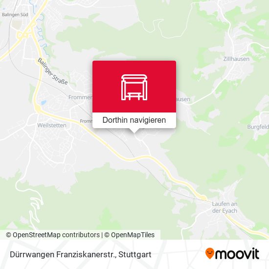 Dürrwangen Franziskanerstr. Karte