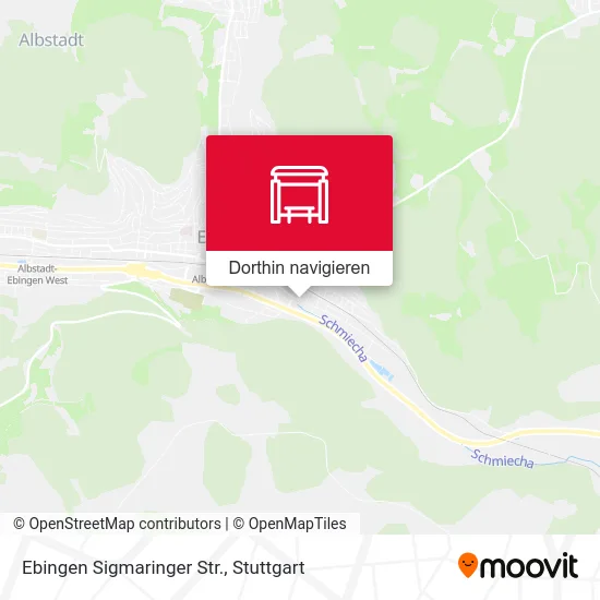 Ebingen Sigmaringer Str. Karte