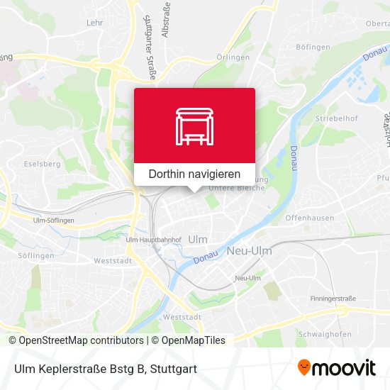 Ulm Keplerstraße Bstg B Karte