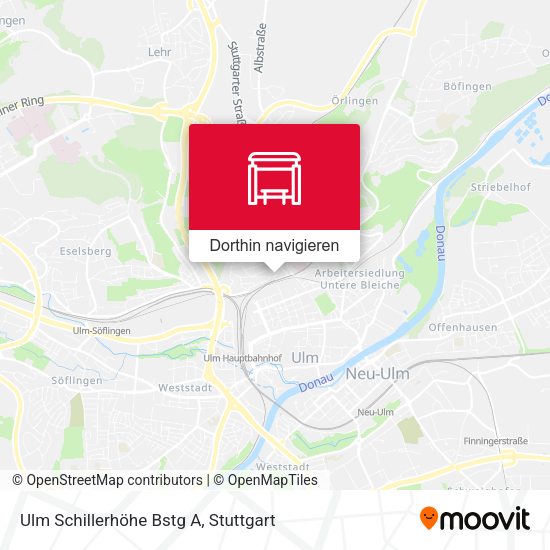 Ulm Schillerhöhe Bstg A Karte