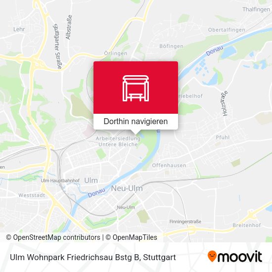 Ulm Wohnpark Friedrichsau Bstg B Karte