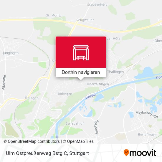 Ulm Ostpreußenweg Bstg C Karte