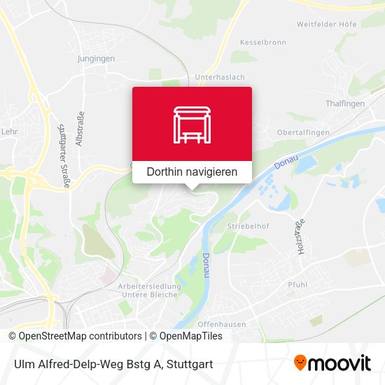 Ulm Alfred-Delp-Weg Bstg A Karte