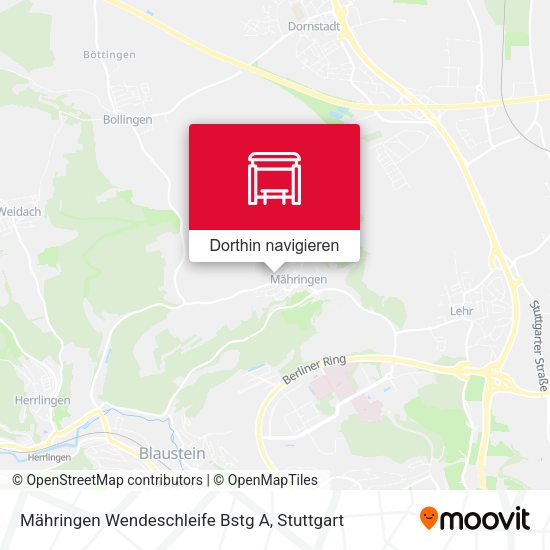 Mähringen Wendeschleife Bstg A Karte