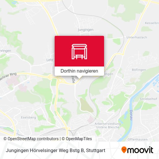 Jungingen Hörvelsinger Weg Bstg B Karte