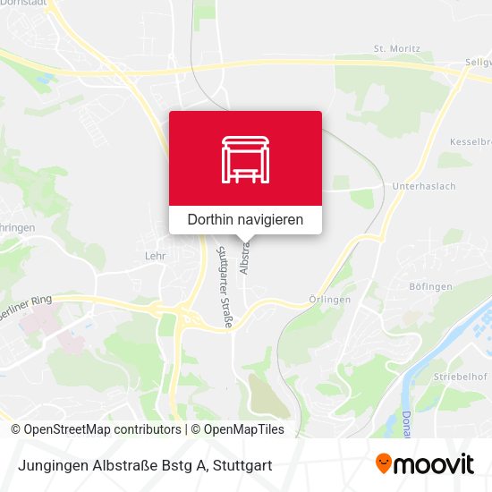 Jungingen Albstraße Bstg A Karte
