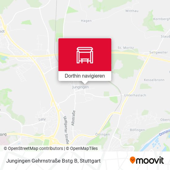 Jungingen Gehrnstraße Bstg B Karte