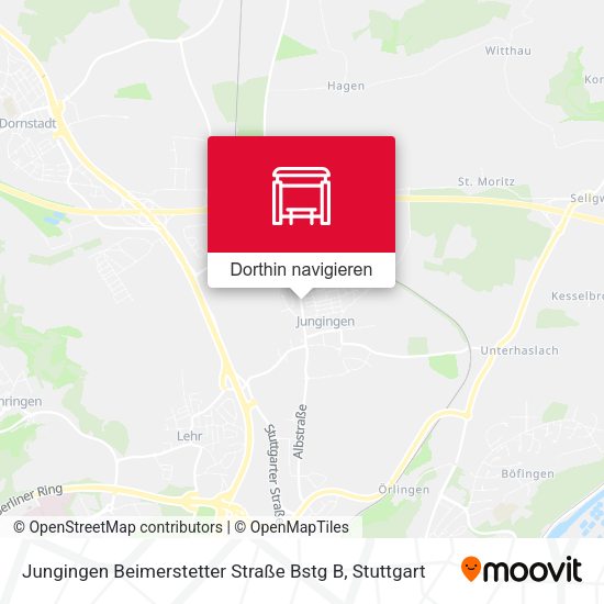 Jungingen Beimerstetter Straße Bstg B Karte