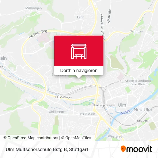 Ulm Multscherschule Bstg B Karte
