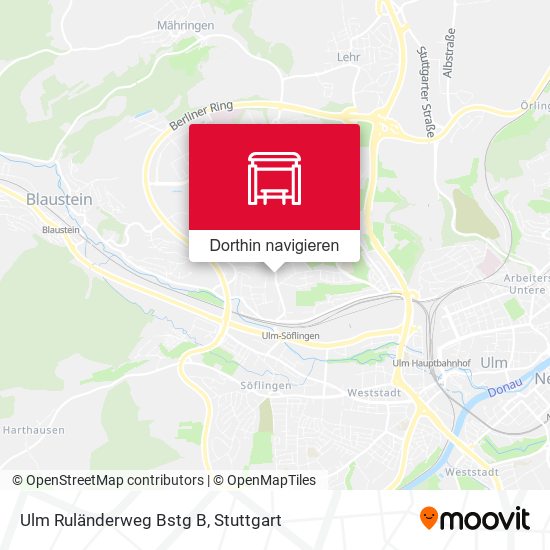 Ulm Ruländerweg Bstg B Karte