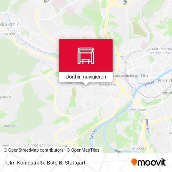 Ulm Königstraße Bstg B Karte