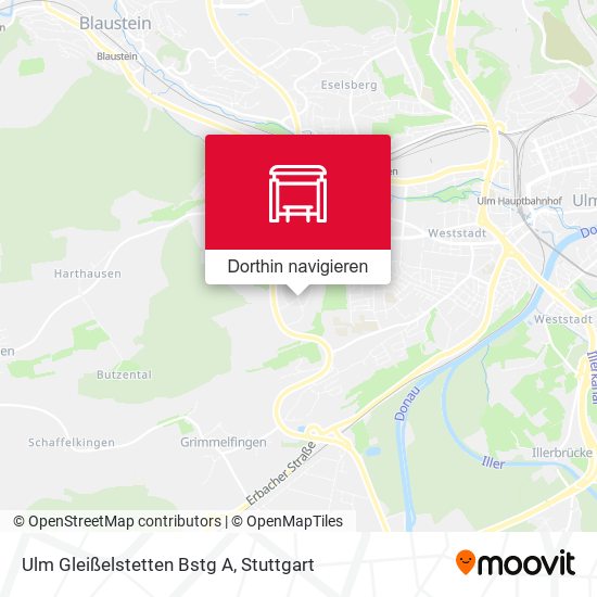 Ulm Gleißelstetten Bstg A Karte