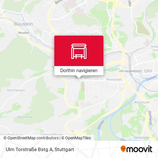 Ulm Torstraße Bstg A Karte