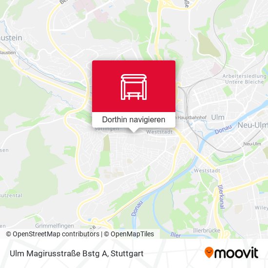 Ulm Magirusstraße Bstg A Karte