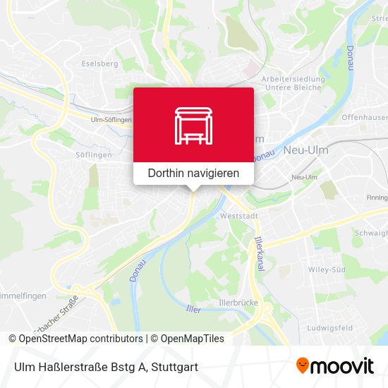 Ulm Haßlerstraße Bstg A Karte
