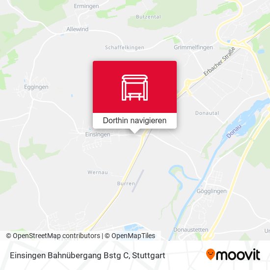 Einsingen Bahnübergang Bstg C Karte