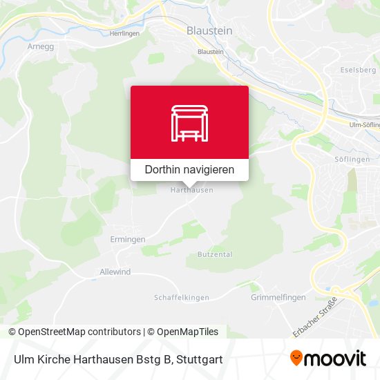Ulm Kirche Harthausen Bstg B Karte