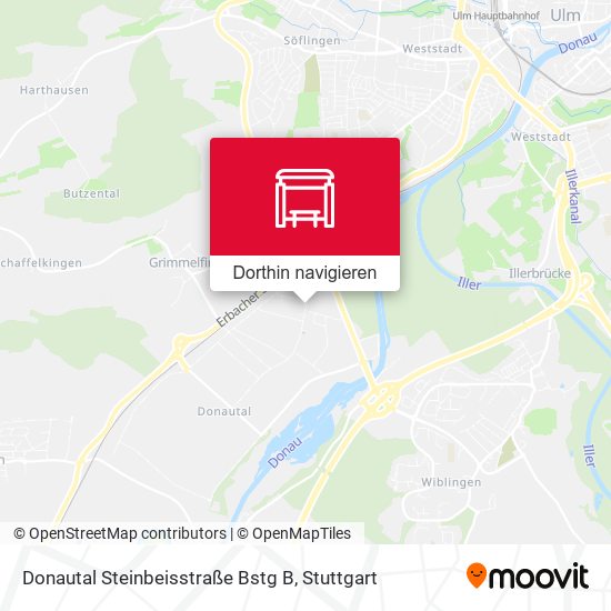 Donautal Steinbeisstraße Bstg B Karte