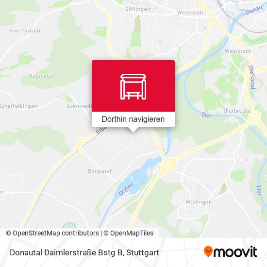 Donautal Daimlerstraße Bstg B Karte