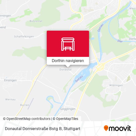Donautal Dornierstraße Bstg B Karte