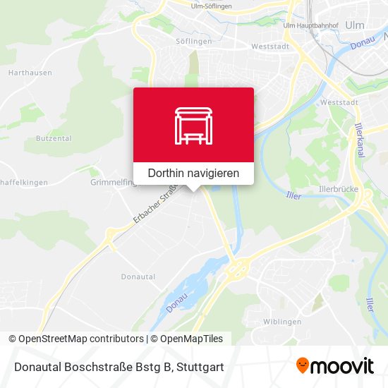 Donautal Boschstraße Bstg B Karte