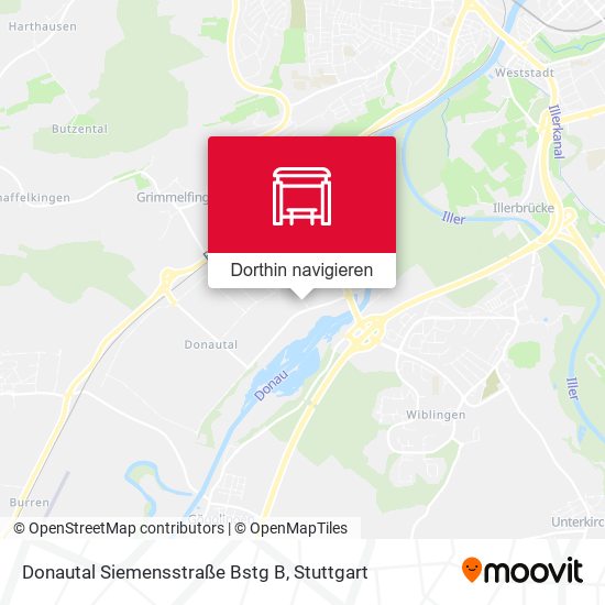 Donautal Siemensstraße Bstg B Karte