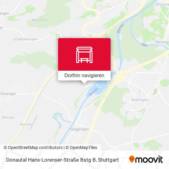 Donautal Hans-Lorenser-Straße Bstg B Karte