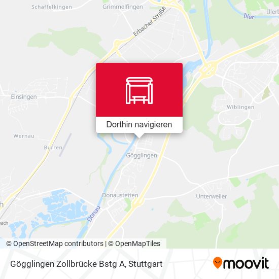 Gögglingen Zollbrücke Bstg A Karte