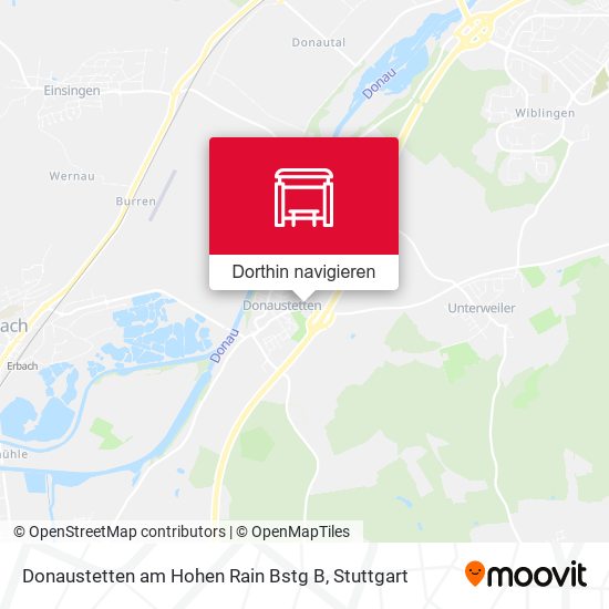 Donaustetten am Hohen Rain Bstg B Karte