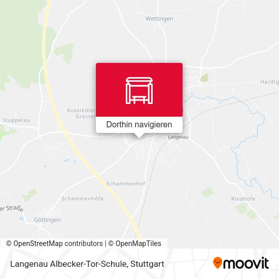 Langenau Albecker-Tor-Schule Karte