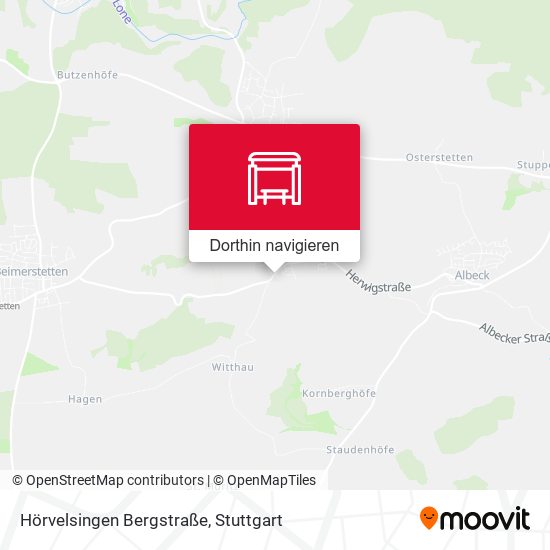 Hörvelsingen Bergstraße Karte
