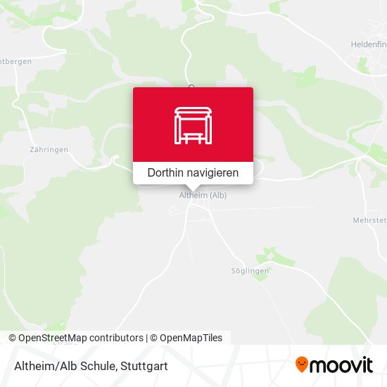 Altheim/Alb Schule Karte