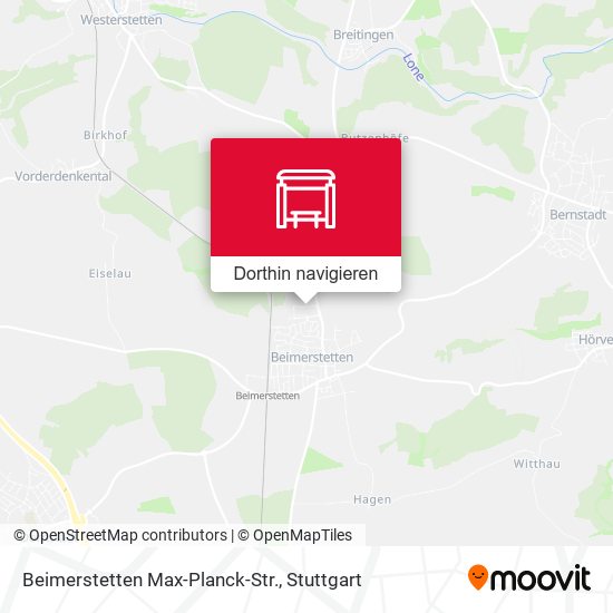 Beimerstetten Max-Planck-Str. Karte