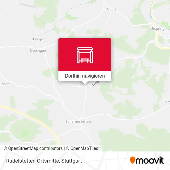 Radelstetten Ortsmitte Karte