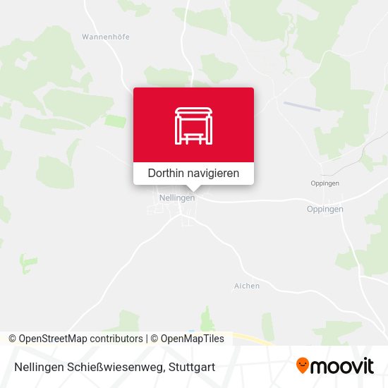 Nellingen Schießwiesenweg Karte