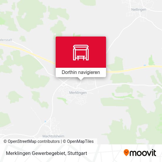 Merklingen Gewerbegebiet Karte