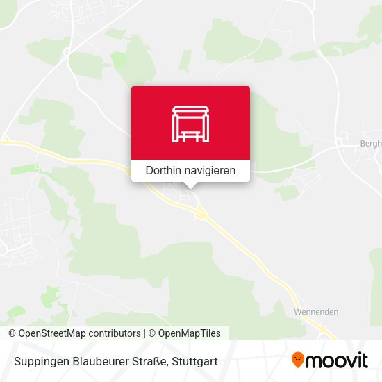 Suppingen Blaubeurer Straße Karte