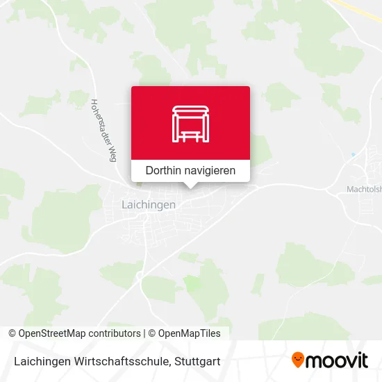 Laichingen Wirtschaftsschule Karte