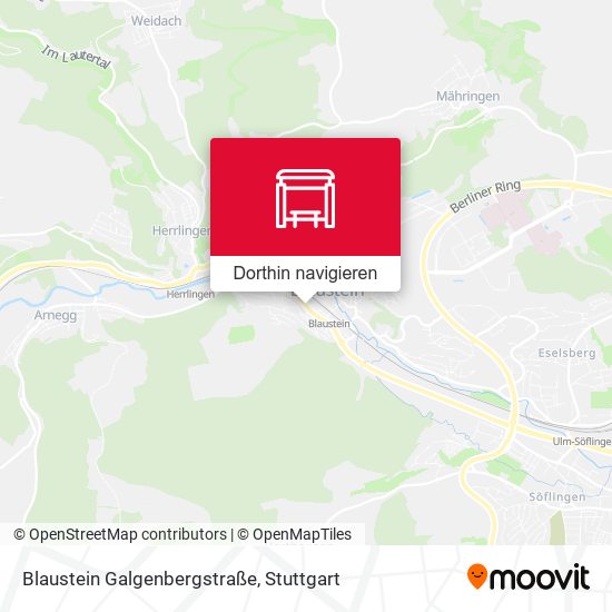 Blaustein Galgenbergstraße Karte
