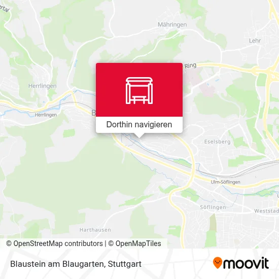 Blaustein am Blaugarten Karte