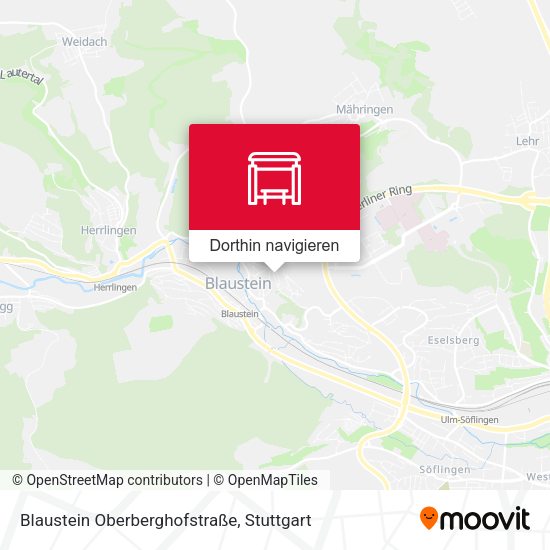 Blaustein Oberberghofstraße Karte