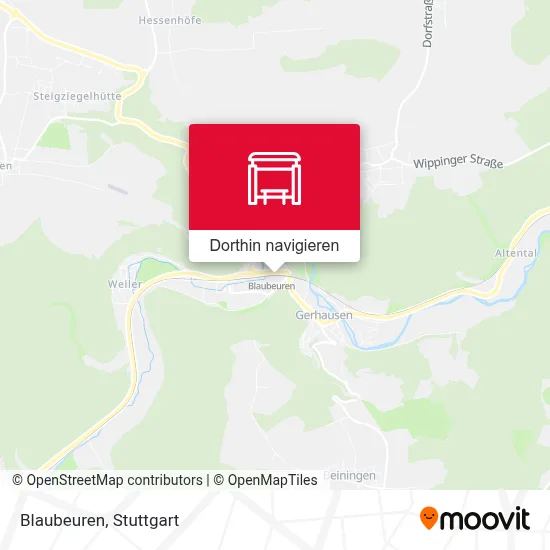 Blaubeuren Karte