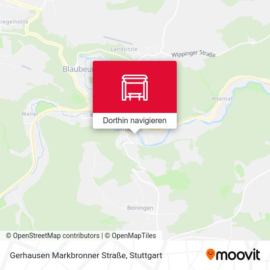Gerhausen Markbronner Straße Karte