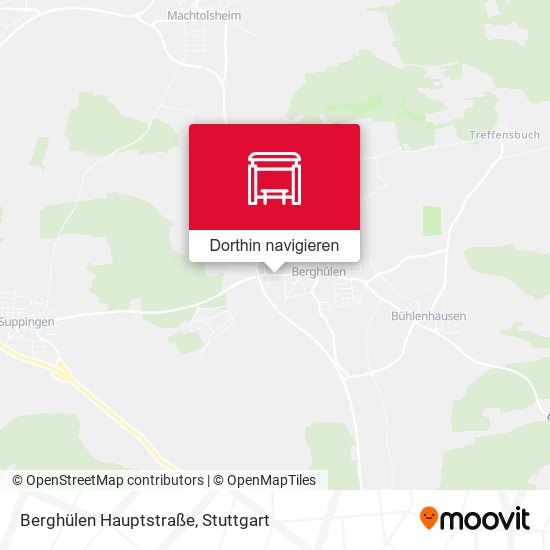 Berghülen Hauptstraße Karte