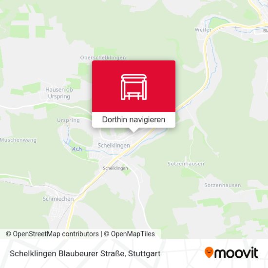 Schelklingen Blaubeurer Straße Karte