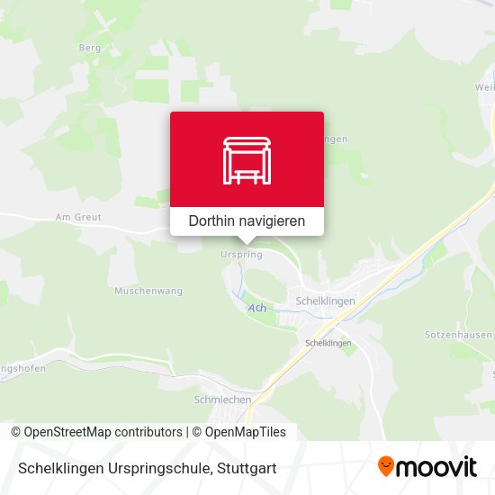 Schelklingen Urspringschule Karte
