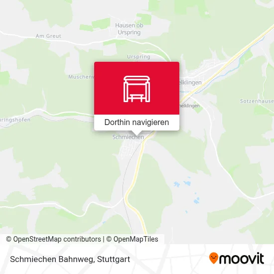 Schmiechen Bahnweg Karte